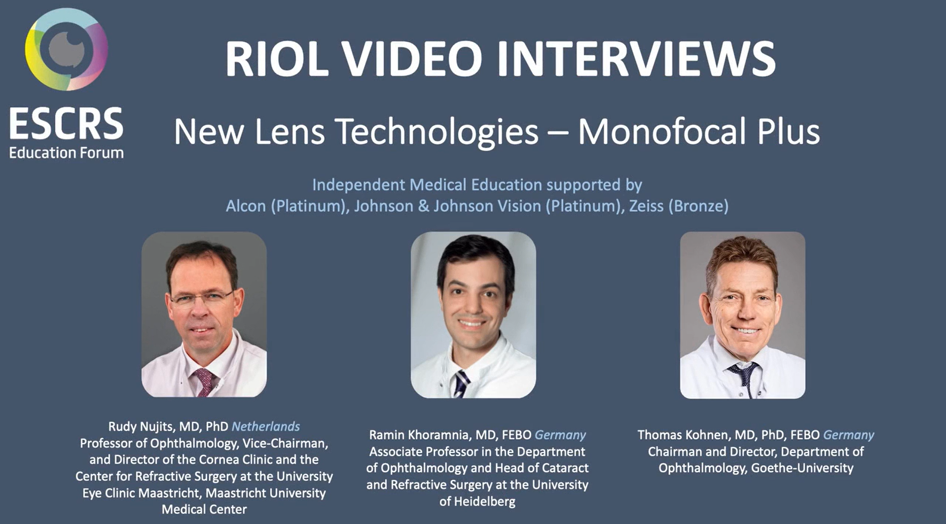 RIOL Podcast: New Lens Technologies – Monofocal Plus