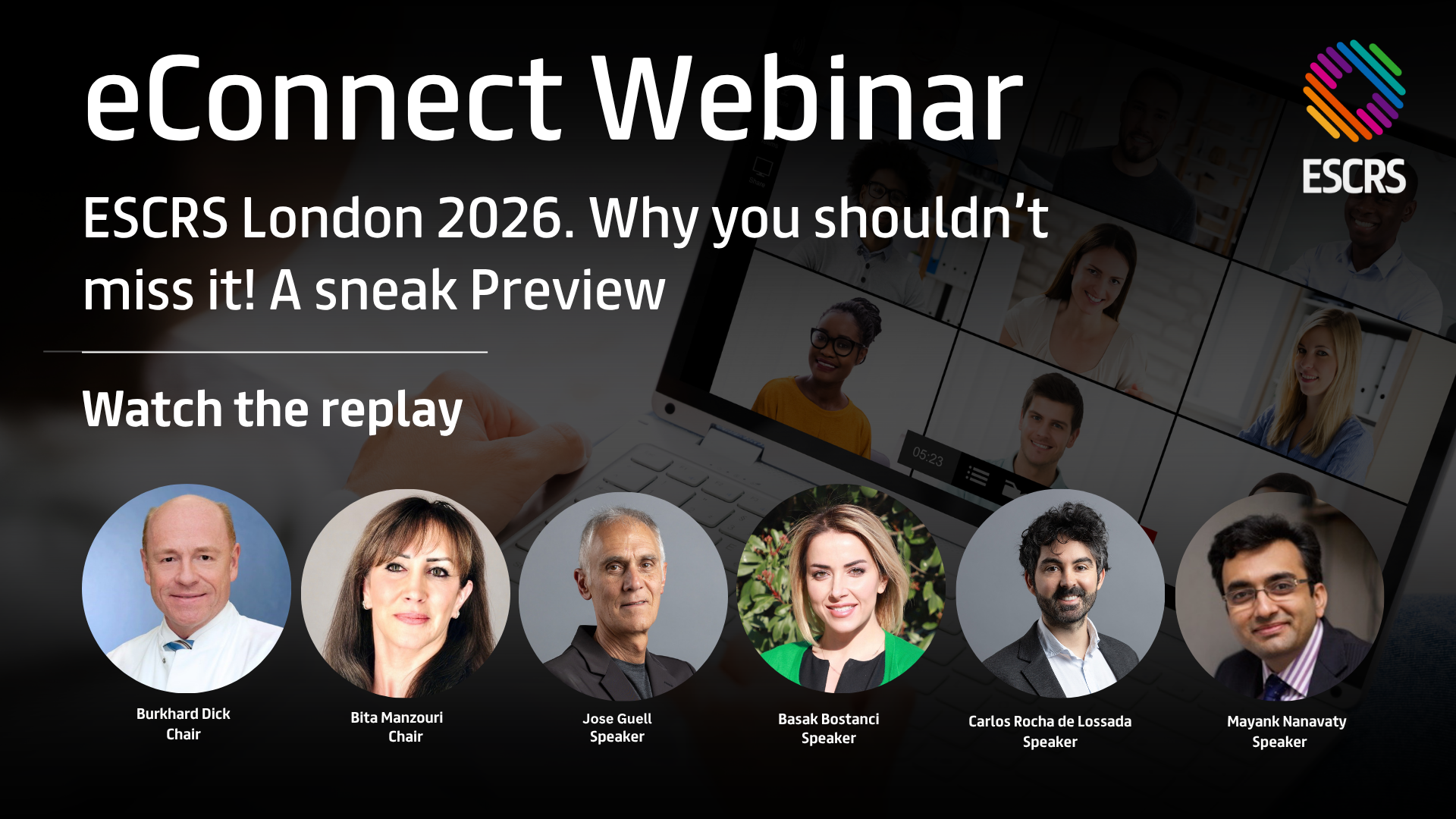 ESCRS eConnect Webinar - ESCRS London 2026. Why you shouldn’t miss it! A sneak Preview