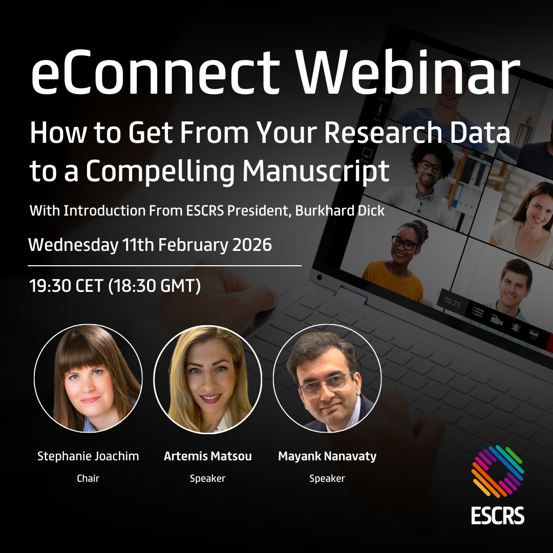 ESCRS eConnect Webinar - Podcast - How will you turn your research data into a compelling manuscript