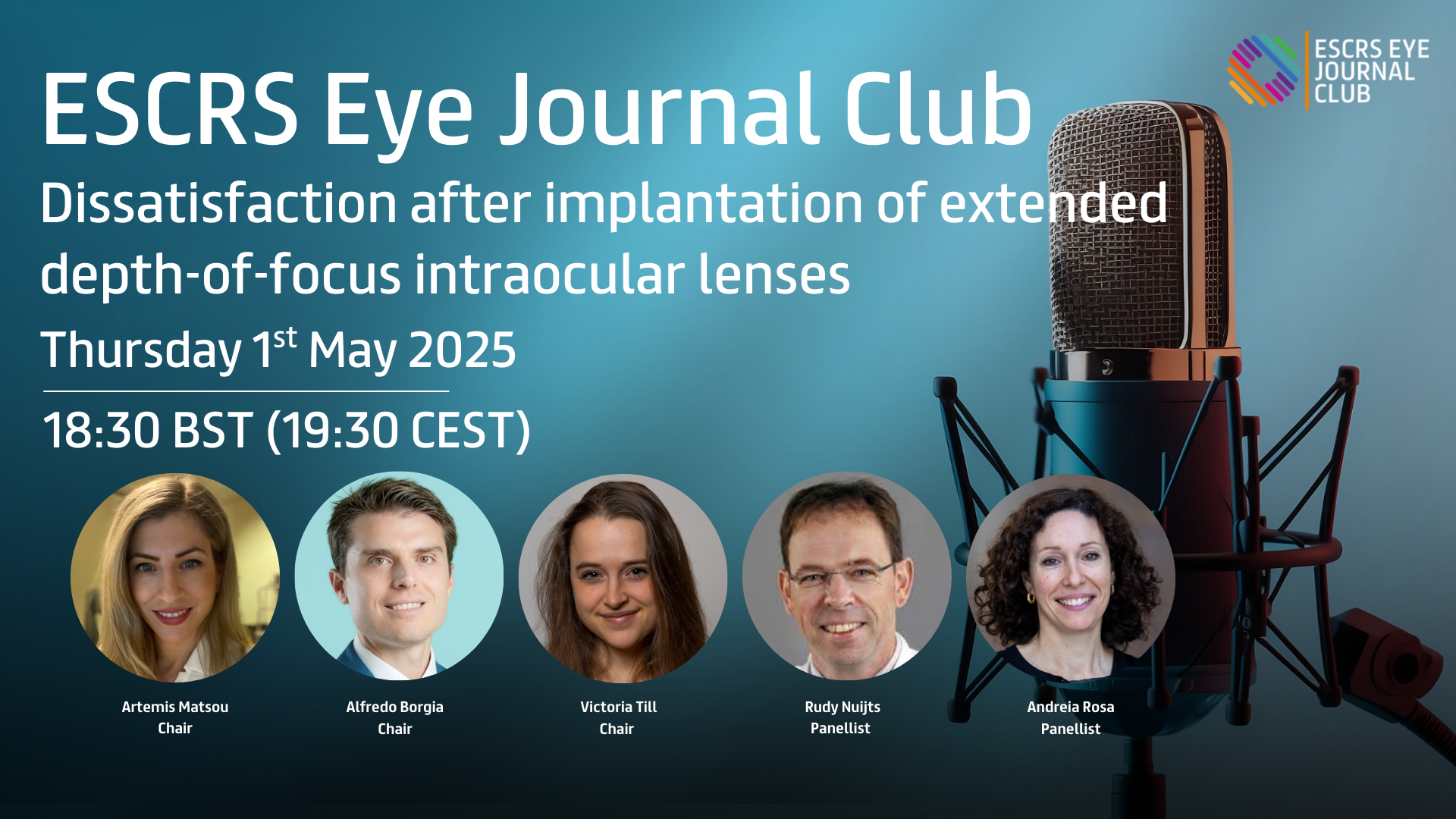 ESCRS Eye JC Ep. 37 - Podcast - Dissatisfaction after implantation of extended depth-of-focus intraocular lenses