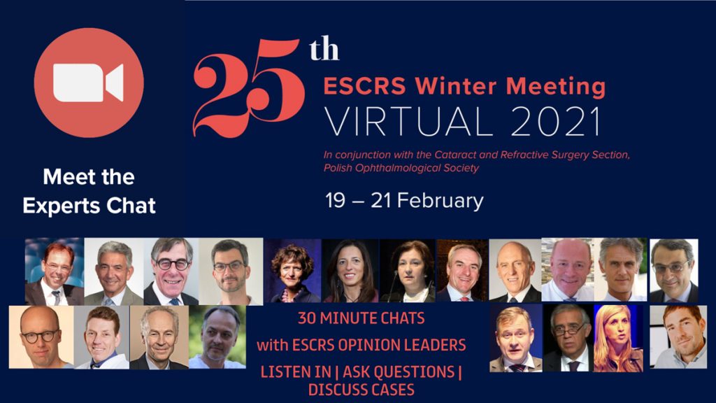 ESCRS Meet the experts at 25th ESCRS Winter Meeting Virtual 2021